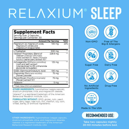 Relaxium® | Drug Free Sleep Supplement